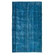 Handmade Turkish Rug, Great 4 Modern Interiors, Blue Living Room Carpet