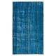 Handmade Turkish Rug, Great 4 Modern Interiors, Blue Living Room Carpet