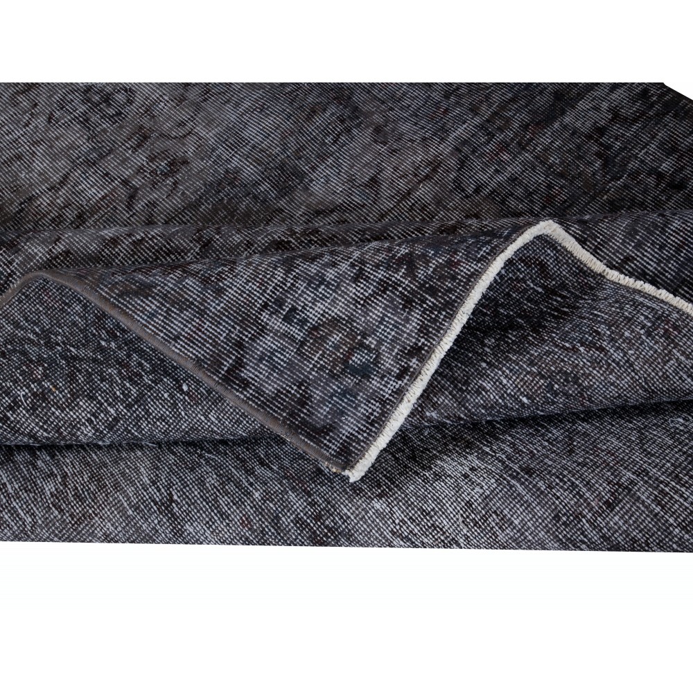 Turkish Handmade Wool Rug in Gray Tones, Ideal for Modern Interiors