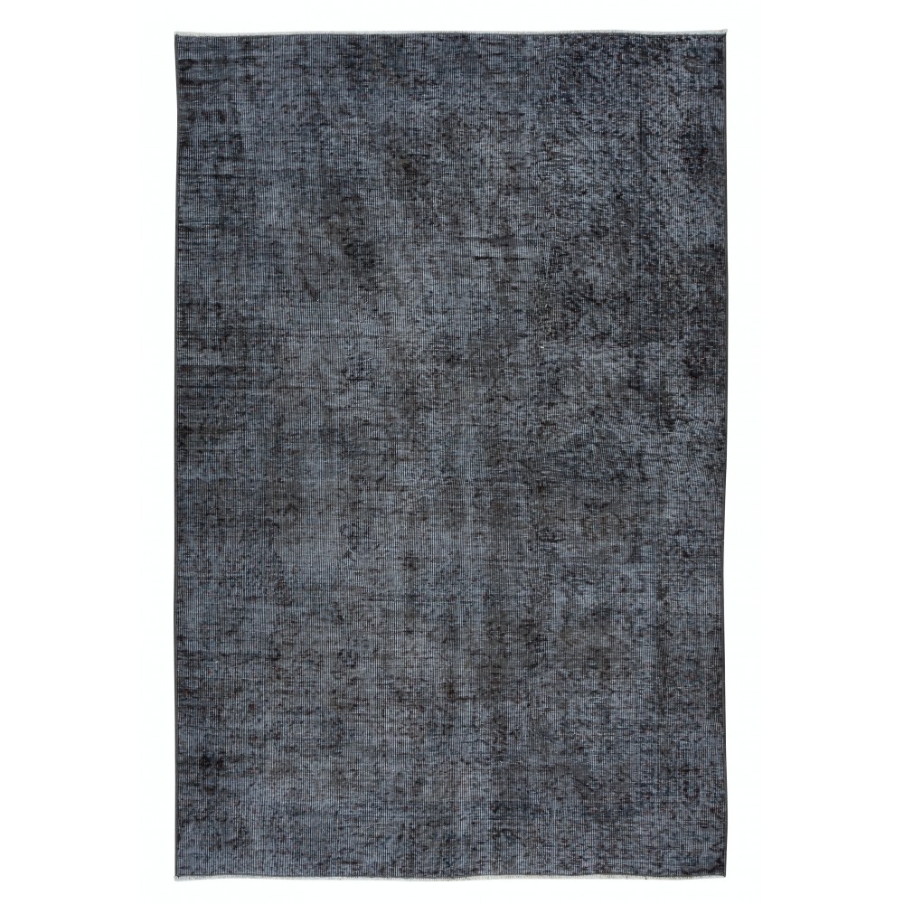 Turkish Handmade Wool Rug in Gray Tones, Ideal for Modern Interiors
