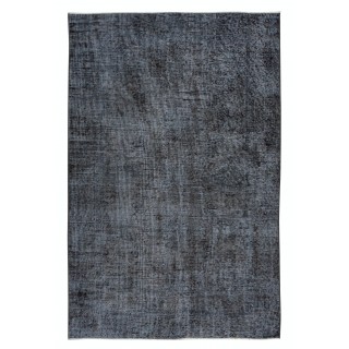 Turkish Handmade Wool Rug in Gray Tones, Ideal for Modern Interiors