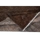 Brown Handmade Area Rug, Modern Turkish Wool Carpet with Shabby Chic Style