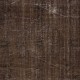 Brown Handmade Area Rug, Modern Central Anatolian Wool Carpet with Shabby Chic Style