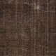 Brown Handmade Area Rug, Modern Turkish Wool Carpet with Shabby Chic Style