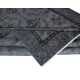 Authentic Handmade Rug, Floral Pattern Upcycled Carpet in Pure Gray, Modern Turkish Floor Covering