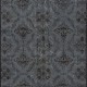 Authentic Handmade Rug, Floral Pattern Upcycled Carpet in Pure Gray, Modern Turkish Floor Covering