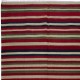 Hand-Woven Vintage Anatolian Kilim Rug with Colorful Stripes, 'Flat-Weve', 100% Wool