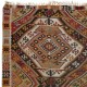 Nomadic Vintage Anatolian Kilim, Flat-Weave Colorful Rug, All Wool