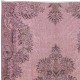 Soft Pink Handmade Area Rug, Room Size Modern Turkish Wool Carpet