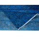 Handmade Area Rug with in Blue Tones, Contemporary Turkish Carpet