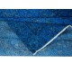 Handmade Area Rug with in Blue Tones, Contemporary Turkish Carpet