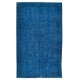 Handmade Area Rug with in Blue Tones, Contemporary Turkish Carpet