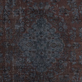 Handmade Turkish Rug in Gray & Brown for Living Room & Bedroom. Modern Carpet for Dining Room & Kids Room
