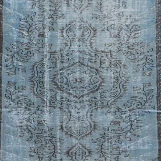 Light Blue Modern Office Rug, Home Decor Handmade Turkish Carpet in Sky Blue, Unique Study Room Rug Light Blue Modern Office Rug, Home Decor Handmade Turkish Carpet in Sky Blue, Unique Study Room Rug