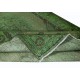 Handmade Green Carpet from Turkey, Living Room Decor Rug, Modern Floor Covering