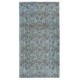 Contemporary Handmade Turkish Rug in Light Blue with Floral Design, Sky Blue Living Room Carpet