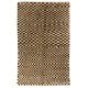 Modern Checkered Hand-Knotted "Tulu" Rug Made Of All Natural Un-Dyed Wool. Cream and Brown Colors