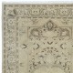 Farmhouse Decor Vintage Handmade Turkish Kayseri Area Rug in Beige Color