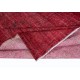 Red Handmade Room Size Rug, Wool and Cotton Carpet from Turkey