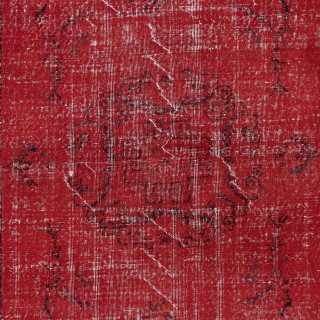 Authentic Turkish Handmade Area Rug in Red, Great 4 Modern Interiors Authentic Turkish Handmade Area Rug in Red, Great 4 Modern Interiors