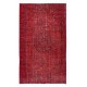 Authentic Turkish Handmade Area Rug in Red, Great 4 Modern Interiors