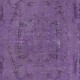Royal Purple Turkish Area Rug, Hand Made Modern Carpet, Woolen Floor Covering