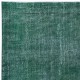 Home Decor Room Size Modern Rug, Handmade Floor Covering, Plain Solid Green Turkish Carpet