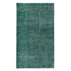 Home Decor Room Size Modern Rug, Handmade Floor Covering, Plain Solid Green Turkish Carpet
