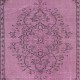 Authentic Pink Rug for Modern Interiors, Handwoven and Handknotted in Turkey