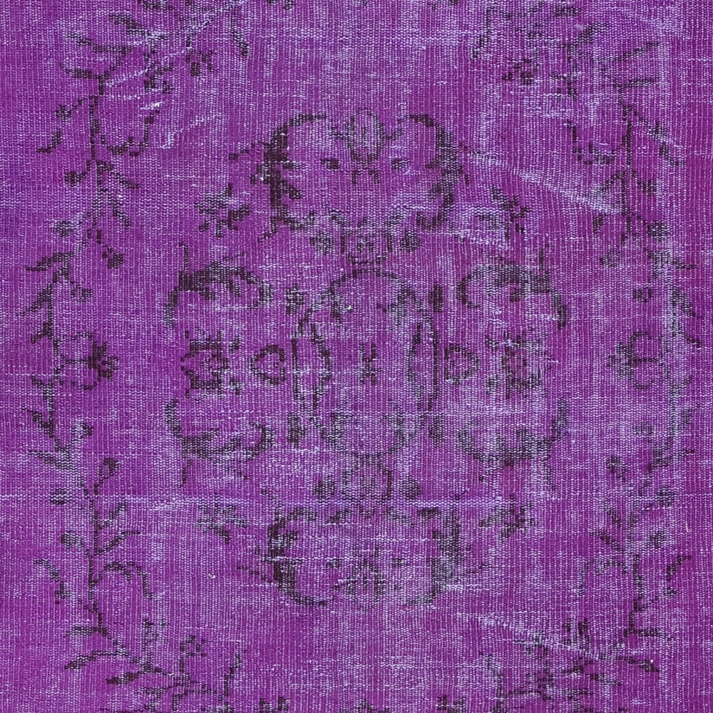 Hand Knotted Turkish Area Rug in Purple, Ideal for Home & Office Decor