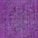 Hand Knotted Turkish Area Rug in Purple, Ideal for Home & Office Decor
