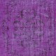 Hand Knotted Turkish Area Rug in Purple, Ideal for Home & Office Decor