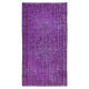 Hand Knotted Turkish Area Rug in Purple, Ideal for Home & Office Decor