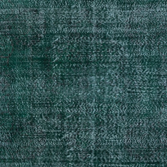 Hand Knotted Area Rug for Dining Room, Living Room & Bedroom Decor, Modern Solid Green Carpet