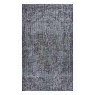 Gray Handmade Area Rug, Decorative Turkish Carpet, Woolen Floor Covering