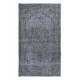 Gray Handmade Area Rug, Decorative Turkish Carpet, Woolen Floor Covering