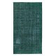 Dark Green Handmade Area Rug, Decorative Turkish Carpet, Modern Floor Covering