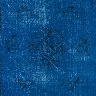 Modern Blue Area Rug with Art Deco Chinese Design, Hand-Knotted in Turkey Modern Blue Area Rug with Art Deco Chinese Design, Hand-Knotted in Turkey