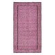Hand-Made Turkish Area Rug in Light Pink, Modern Wool and Cotton Carpet