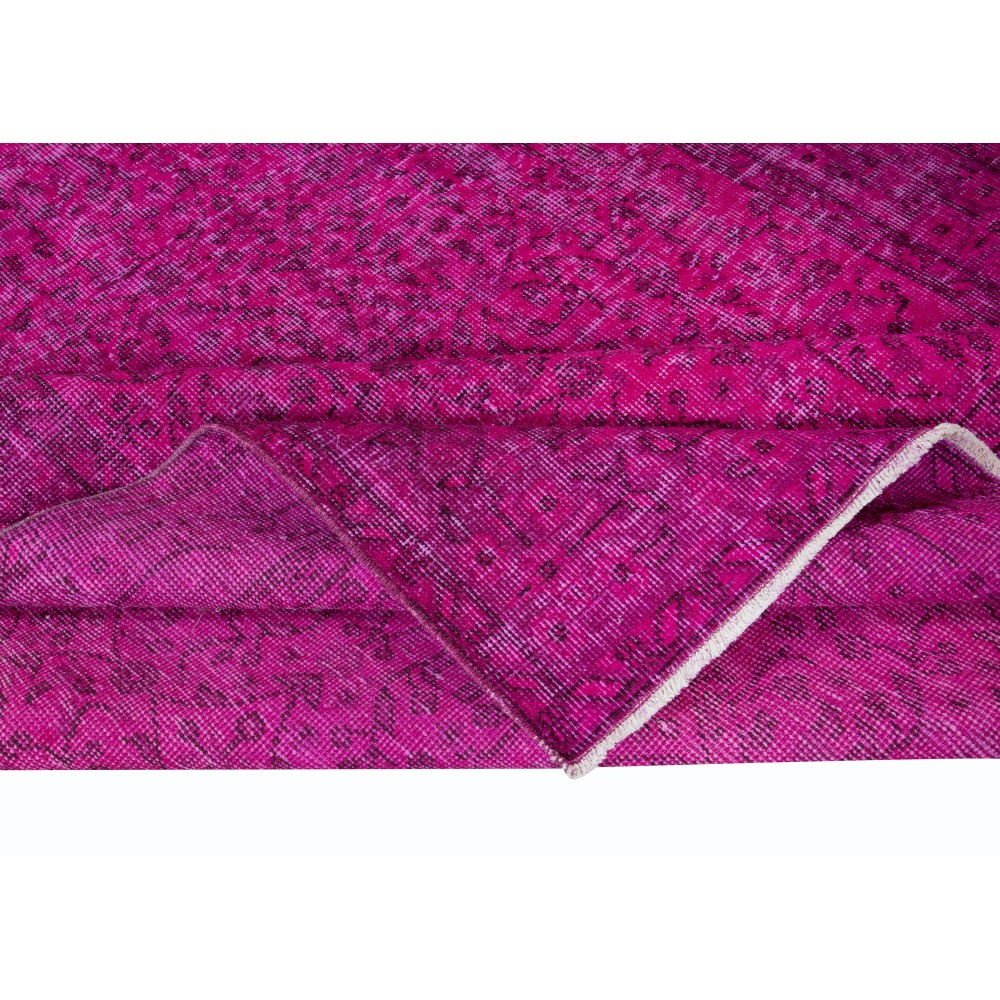 Pink Rug From Turkey, Great 4 Modern Interiors, Handmade Floral Carpet