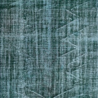 Modern Handmade Turkish Green Area Rug with Shabby Chic Style Modern Handmade Turkish Green Area Rug with Shabby Chic Style