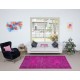 Pink Aubusson Inspired Area Rug for Modern Interiors, Handmade in Turkey