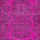 Pink Aubusson Inspired Area Rug for Modern Interiors, Handmade in Turkey