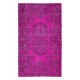 Pink Aubusson Inspired Area Rug for Modern Interiors, Handmade in Turkey