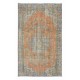 Hand Knotted Tribal Rug, Circa 1955, Vintage Handmade Village Carpet