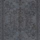 Contemporary Handmade Turkish Wool Area Rug in Shadow Grey & Brown Tones