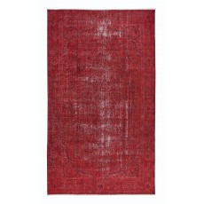 Red Turkish Rug, Handmade Bohemian & Eclectic Carpet