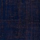 Handmade Navy Blue Area Rug, Modern Turkish Wool Carpet in Ultramarine Blue