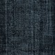 Handmade Turkish Room Size Wool Area Rug in Black & Bluish Black, Great 4 Modern Interiors