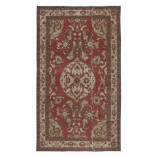 Vintage Turkish Village Rug for Living Room Decor, Handmade Room Size Wool Carpet